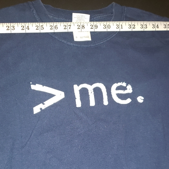 Small Blue T-Shirt (Greater Than Me) - Picture 2 of 3